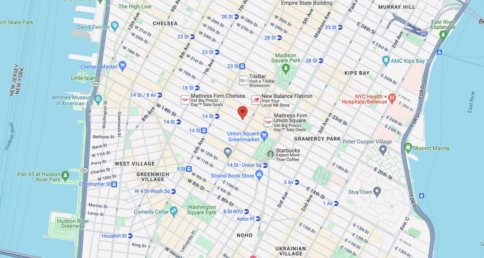 Microsoft Technology Center location view on a map