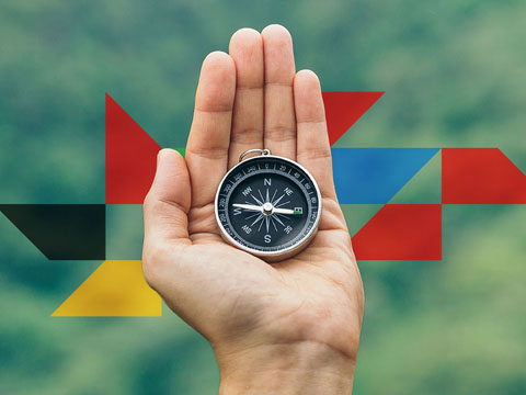a compass